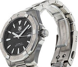 Tag Heuer Aquaracer Automatic Black Dial Silver Steel Strap Watch for Men - WAY2110.BA0928 Authentic Buy Shop Now