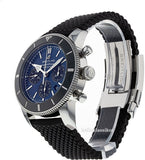 Breitling Superocean Heritage B01 Chronograph 44 Blue Dial Black Mesh Bracelet Watch for Men - AB0162121C1S1 Authentic Buy Shop Now