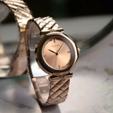 Guess Rumour Quartz Rose Gold Dial Rose Gold Steel Strap Watch For Women - GW0613L3 Authentic Buy Shop Now
