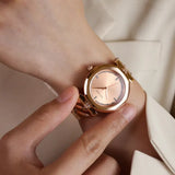 Guess Rumour Quartz Rose Gold Dial Rose Gold Steel Strap Watch For Women - GW0613L3 Authentic Buy Shop Now