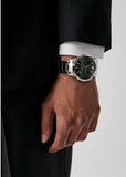 Emporio Armani Renato Chronograph Green Dial Silver Steel Strap Watch For Men - AR11507 Authentic Buy Shop Now