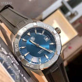 Tag Heuer Aquaracer Quartz Blue Dial Black Rubber Strap Watch for Men - WAY1112.FT8021 Authentic Buy Shop Now