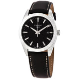Tissot Gentleman Black Dial Black Leather Strap Watch For Men - T127.410.16.051.00 Authentic Buy Shop Now