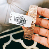 Tory Burch Reva Rose Gold Dial Rose Gold Steel Strap Watch for Women - TBW4028 Authentic Buy Shop Now