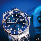 Maurice Lacroix Aikon Venturer Blue Dial Silver Steel Strap Watch for Men - AI6058-SS002-430-1 Authentic Buy Shop Now