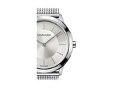 Calvin Klein Minimal White Dial Silver Mesh Bracelet Watch for Men - K3M22126 Authentic Buy Shop Now