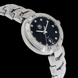 Tag Heuer Link Quartz Diamonds Black Dial Silver Steel Strap Watch for Women - WAT1410.BA0954 Authentic Buy Shop Now
