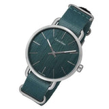 Calvin Klein Even Green Dial Green NATO Strap Watch for Men - K7B211WL Authentic Buy Shop Now