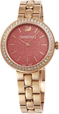 Swarovski Daytime Quartz Coral Dial Rose Gold Steel Strap Watch for Women - 5182250 Authentic Buy Shop Now