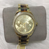 Michael Kors Janelle Chronograph Gold Dial Two Tone Steel Strap Watch For Women - MK7133 Authentic Buy Shop Now