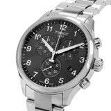 Tissot T Classic Chrono XL Black Dial Silver Steel Strap Watch For Men - T116.617.11.057.01 Authentic Buy Shop Now
