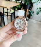 Guess Starlight Diamonds White Dial White Rubber Strap Watch for Women - W0846L5 Authentic Buy Shop Now