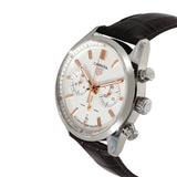 Tag Heuer Carrera Chronograph White Dial Brown Leather Strap Watch for Men - CBN2013.FC6483 Authentic Buy Shop Now