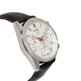Tag Heuer Carrera Chronograph White Dial Brown Leather Strap Watch for Men - CBN2013.FC6483 Authentic Buy Shop Now