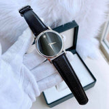 Movado Museum Black Dial Black Leather Strap Watch For Men - 2100002 Authentic Buy Shop Now