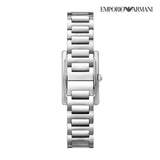 Emporio Armani Empire Mother of Pearl Dial Silver Steel Strap Watch For Women - AR11625 Authentic Buy Shop Now