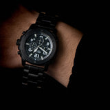 Fossil Machine Chronograph Black Dial Black Steel Strap Watch for Men - FS4927 Authentic Buy Shop Now