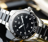 Tag Heuer Aquaracer Quartz Black Dial Two Tone Steel Strap Watch for Women - WAY131C.BA0913 Authentic Buy Shop Now