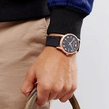 Emporio Armani Luigi Quartz Black Dial Black Rubber Strap Watch For Men - AR11097 Authentic Buy Shop Now