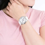 Guess G Twist Quartz White Dial White Silicone Strap Watch For Women - W0911L1 Authentic Buy Shop Now