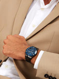 Maserati Competizione Chronograph Blue Dial Black Steel Strap Watch For Men - R8873600005 Authentic Buy Shop Now
