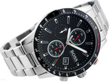 Hugo Boss Rafale Chronograph Black Dial Silver Steel Strap Watch for Men - 1513509 Authentic Buy Shop Now
