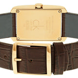 Calvin Klein Window White Dial Brown Leather Strap Watch for Women - K2M23620 Authentic Buy Shop Now