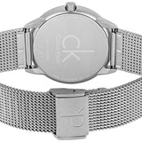 Calvin Klein Minimal Grey Dial Silver Mesh Bracelet Watch for Men - K3M52154 Authentic Buy Shop Now