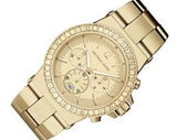 Michael Kors Dylan Quartz Gold Dial Gold Steel Strap Watch For Women - MK5861 Authentic Buy Shop Now