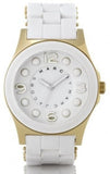 Marc Jacobs Dress White Dial White Silicone Strap Watch for Women - MBM2500 Authentic Buy Shop Now