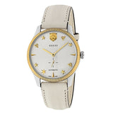 Gucci G Timeless Automatic Silver Dial Beige Leather Strap Watch For Men - YA126348 Authentic Buy Shop Now