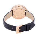 Swarovski Crystalline Pure Black Dial Black Leather Strap Watch for Women - 5275043 Authentic Buy Shop Now