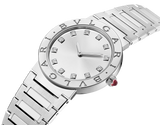 Bvlgari Bvlgari Bvlgari Lady Diamonds Silver Dial Silver Steel Strap Watch for Women - BVLGARI103696 Authentic Buy Shop Now