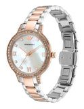 Emporio Armani Cleo Mother of Pearl Dial Two Tone Steel Strap Watch For Women - AR11499 Authentic Buy Shop Now