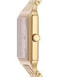 Fossil Raquel Three Hand Date White Dial Gold Steel Strap Watch For Women - ES5220 Authentic Buy Shop Now