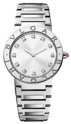 Bvlgari Bvlgari Bvlgari Lady Diamonds Silver Dial Silver Steel Strap Watch for Women - BVLGARI103696 Authentic Buy Shop Now