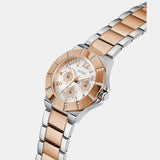 Guess Sunray Multifunction Crystals Silver Dial Two Tone Steel Strap Watch For Women - GW0616L3 Authentic Buy Shop Now