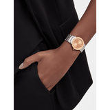 Bvlgari Bvlgari Bvlgari Resort Limited Edition Diamonds Gold Dial Silver Steel Strap Watch for Women - BVLGARI103682 Authentic Buy Shop Now