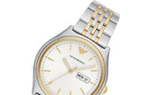 Emporio Armani Cream Dial Two Tone Steel Strap Watch For Men - AR11034 Authentic Buy Shop Now