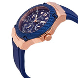 Guess Zena Blue Dial Blue Silicone Strap Watch For Women - W1094L2 Authentic Buy Shop Now