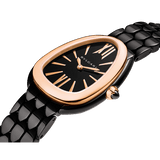 Bvlgari Serpenti Seduttori Black Dial Black Steel Strap Watch for Women - SERPENTI103704 Authentic Buy Shop Now