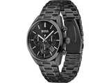 Hugo Boss Champion Black Dial Black Steel Strap Watch for Men - 1513960 Authentic Buy Shop Now