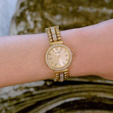 Guess Gala Diamonds Gold Dial Gold Steel Strap Watch for Women - GW0401L2 Authentic Buy Shop Now