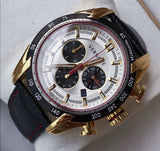 Versace V-Ray Chronograph White Dial Black Leather Strap Watch for Men - VDB040014 Authentic Buy Shop Now
