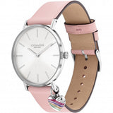 Coach Perry White Dial Pink Leather Strap Watch for Women - 14503118 Authentic Buy Shop Now