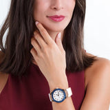 Guess Jet Setter White Dial White Rubber Strap Watch for Women - W0564L1 Authentic Buy Shop Now