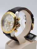 Hugo Boss Ikon White Dial Brown Leather Strap Watch for Men - 1513174 Authentic Buy Shop Now