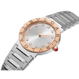 Bvlgari Bvlgari Bvlgari Lady Diamonds Silver Dial Silver Steel Strap Watch for Women - BVLGARI103577 Authentic Buy Shop Now