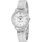 Coach Delancey White Dial Silver Steel Strap Watch for Women - 14502353 Authentic Buy Shop Now
