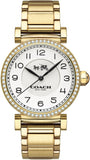 Coach Madison White Dial Gold Steel Strap Watch for Women - 14502397 Authentic Buy Shop Now